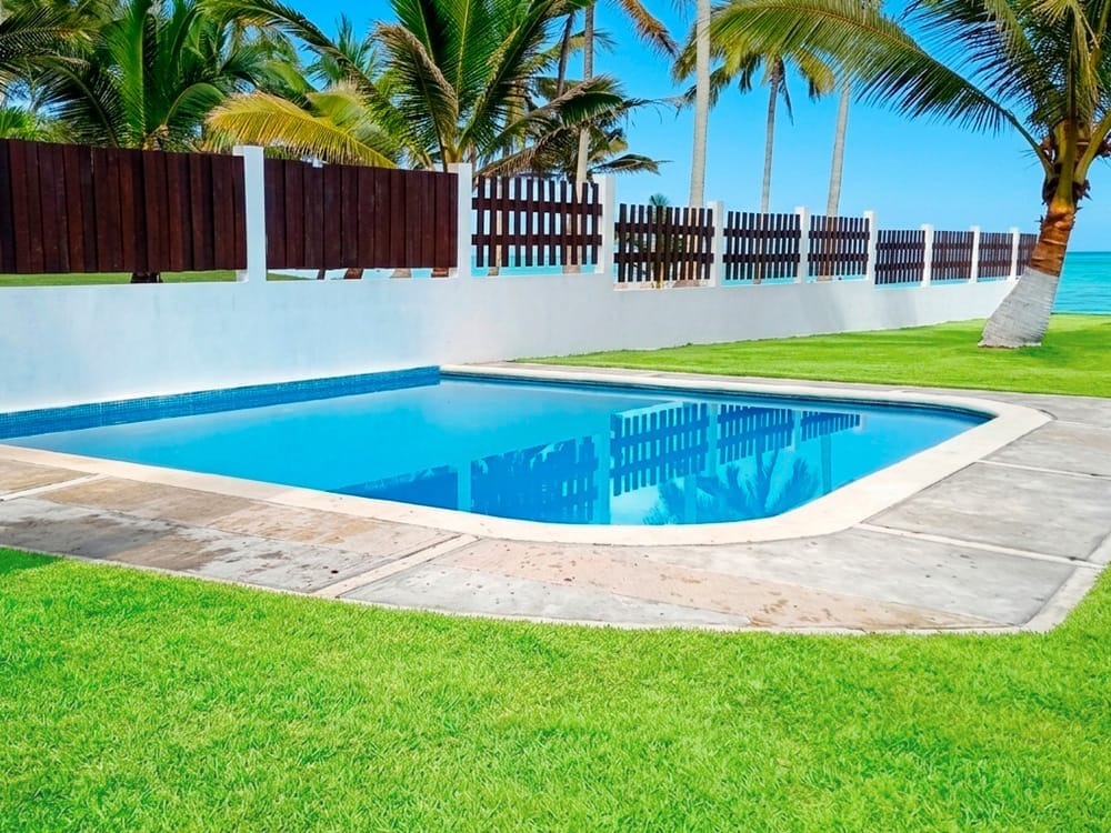 Alberca privada en casa de alquiler vacacional frente al mar en Costa Esmeralda, Veracruz, renta, alquiler, casa en renta, renta para vacaciones, casa en renta para vacaciones, casa para vacacionar, casa en la playa de veracruz